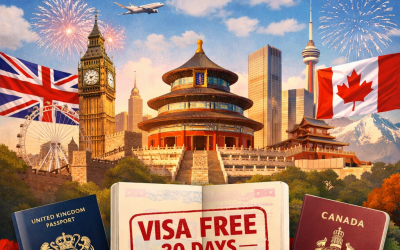 Pemerintah China Terapkan Bebas Visa 30 Hari untuk Warga Inggris dan Kanada Mulai 17 Februari 2026