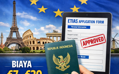 ETIAS Eropa 2026: WNI Wajib Daftar Izin Elektronik untuk Masuk 30 Negara Schengen, Biaya €7–€20 Berlaku 3 Tahun