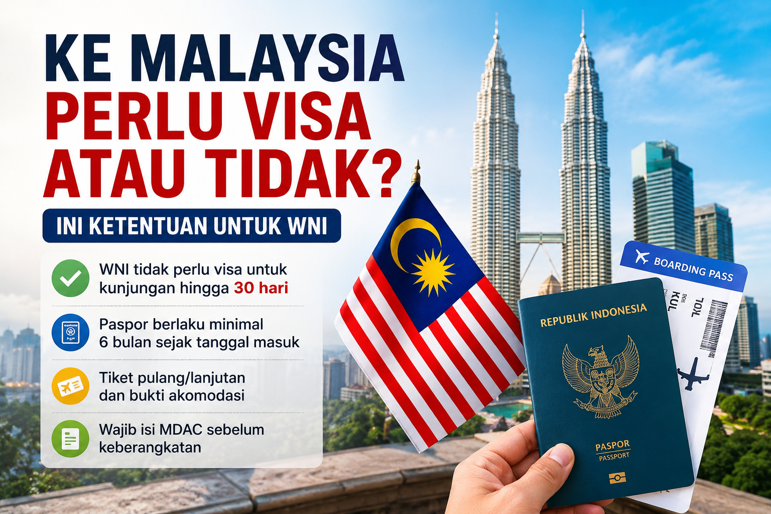 Ke Malaysia Perlu Visa atau Tidak? Ini Ketentuan untuk WNI