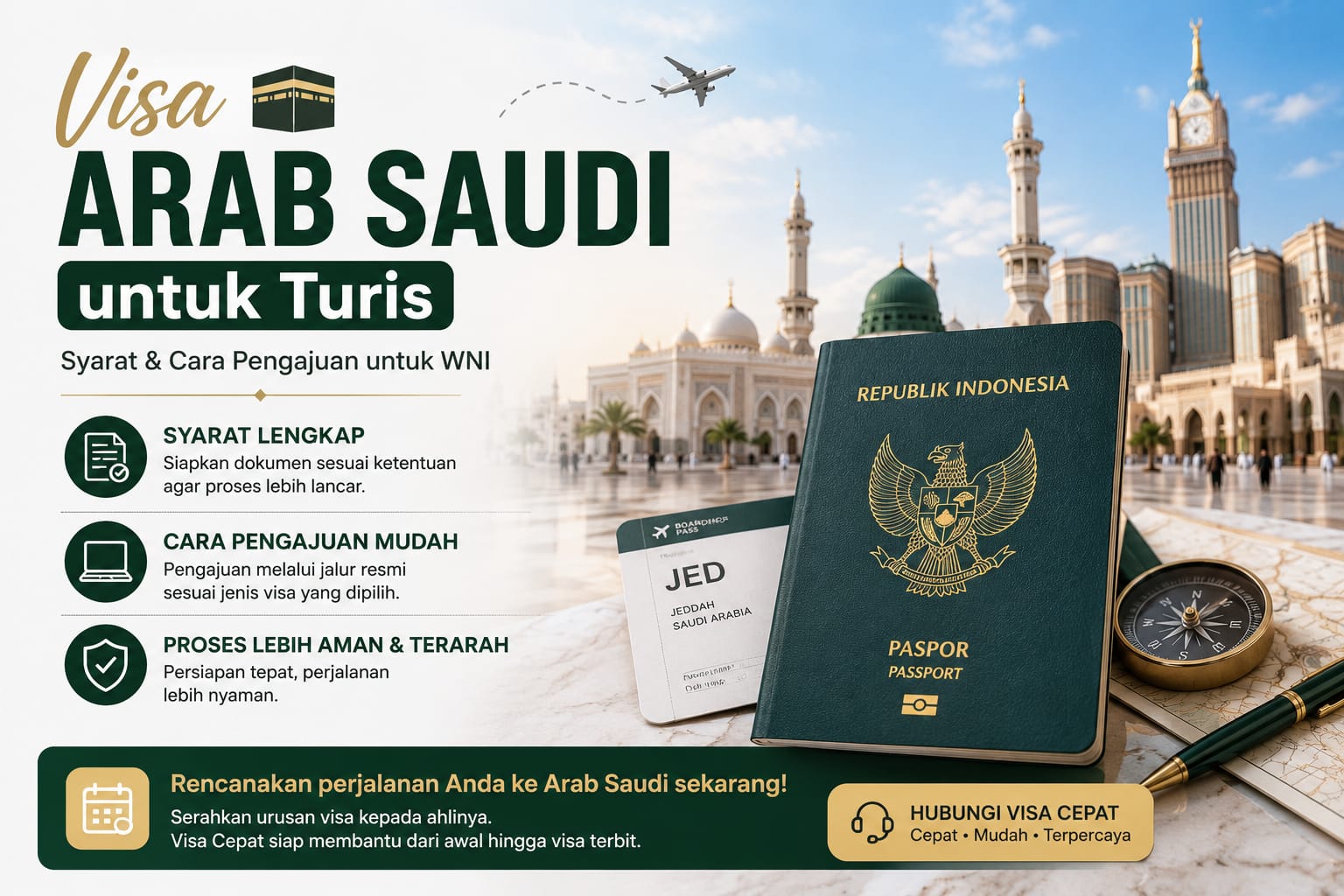 Visa Arab Saudi untuk Turis: Syarat dan Cara Pengajuan untuk WNI