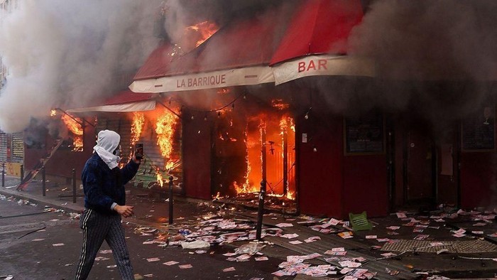Demo Prancis 2026 Berujung Kerusuhan, Pembakaran, dan Penjarahan di Paris